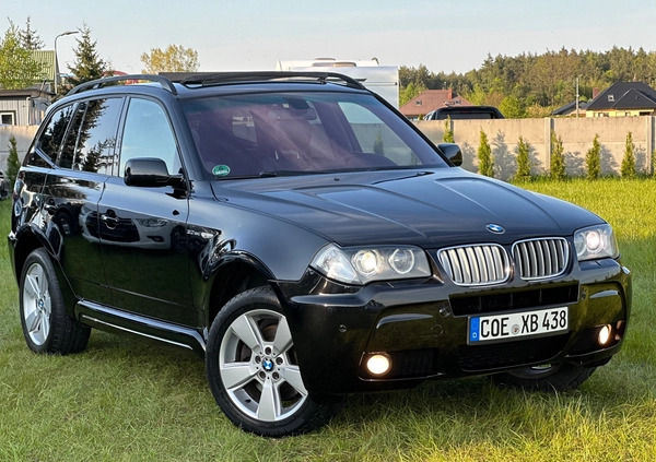 BMW X3 cena 41900 przebieg: 237000, rok produkcji 2007 z Węgorzewo małe 781